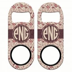 BarProducts.com CUSTOMIZABLE Mini Bottle Opener With Retractable Reel - Vintage Design 4