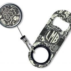 BarProducts.com CUSTOMIZABLE Mini Bottle Opener With Retractable Reel - Vintage Design 5 Bartending Bottle Openers