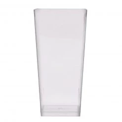 BarProducts.com Clear Mini Tall Square Cups - 16 Count - 3.5 Ounce