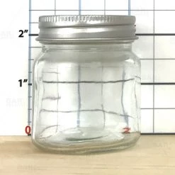 BarProducts.com Mini Mason Glass Jars - W/lids - 2.5 Ounces - 4 Pack BAR SUPPLIES