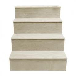 BarProducts.com Wooden Liquor Shelves - 4 Tier - NATURAL