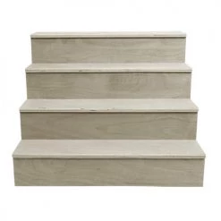 BarProducts.com Wooden Liquor Shelves - 4 Tier - NATURAL