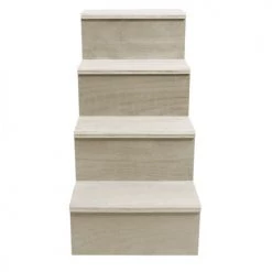 BarProducts.com Wooden Liquor Shelves - 4 Tier - NATURAL