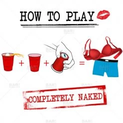 BarProducts.com Strip Pong – Beer Pong Party Game