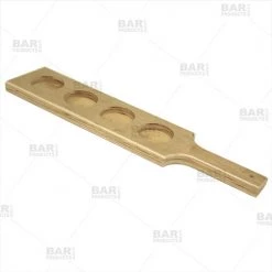 BarProducts Handcrafted Woodshop Made In The USA Natural Wood Beer Sampler Paddle