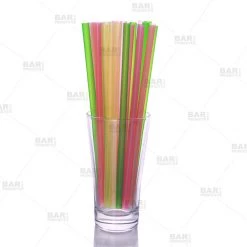 BarProducts.com BAR SUPPLIES BarConic® 8" Straws - Assorted Neon