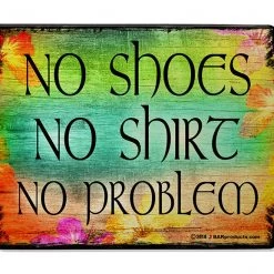 BarProducts Handcrafted No Problem Kolorcoat™ Wood Bar Sign - Tavern Shaped Woodshop Made In The USA