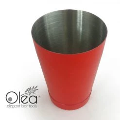 BarProducts.com Olea™ Cocktail Shaker - Metallic Red NEON - 16oz Weighted