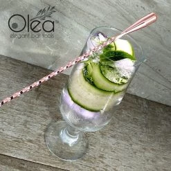 BarProducts.com Olea™ Copper Plated Bar Spoon - Weighted Tip - 50cm Length