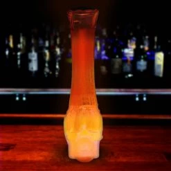 BarProducts.com BAR SUPPLIES Skull Party Yard - Orange Glow - 28 Ounce
