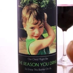 BarProducts.com Add Your Name The Reason You Drink Wine Label - Large