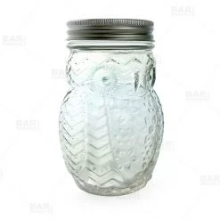 BarProducts.com BarConic® Owl Mason Jar With Lid - 12 Ounce BAR SUPPLIES