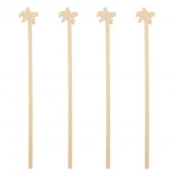 BarProducts.com SPECIAL COLLECTIONS BarConic® Bamboo Palm Tree Swizzle Sticks - 100 Pack