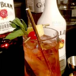 BarProducts.com BAR SUPPLIES BarConic® Eco-Friendly Paper Straws - Gold Metallic - Pack Of 100