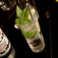 BarProducts.com BAR SUPPLIES BarConic® Eco-Friendly Paper Straws - Silver Metallic - Pack Of 100