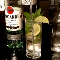 BarProducts.com BAR SUPPLIES BarConic® Eco-Friendly Paper Straws - Silver Metallic - Pack Of 100