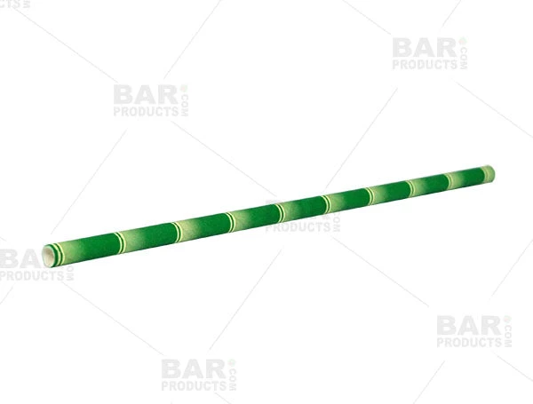 paper-straws-green-bamboo-bp3.jpg BarProducts.com BAR SUPPLIES BarConic® Eco-Friendly Paper Straws - Bamboo - 100 Pack
