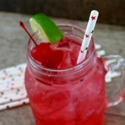 BarProducts.com BAR SUPPLIES BarConic® "Eco-Friendly" Paper Straws - 7 3/4" American Stars - Packs Of 100