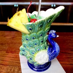 BarProducts.com BarConic® Drinkware - Tiki Mug - Peacock - 18oz BAR SUPPLIES