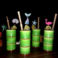 BarProducts.com BarConic® Tropical Bamboo Cocktail Picks - 100 Assorted