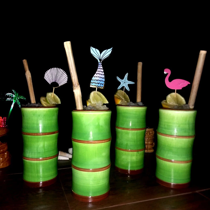 picks-rolloverbpc.jpg BarProducts.com BarConic® Tropical Bamboo Cocktail Picks - 100 Assorted