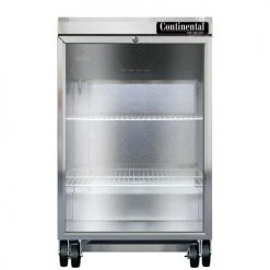 Continental Refrigerator BB24NGD 24" Black Glass Door Back Bar Refrigerator