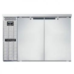 Continental Refrigerator BB50NSS 50" Stainless Steel Solid Door Back Bar Refrigerator Coolers And Refrigeration