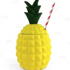 BarProducts.com BarConic® Tiki Drinkware - Ceramic Pineapple With Lid - 20 Ounce BAR SUPPLIES