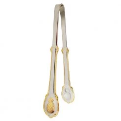 BarProducts.com Pineapple Design Tongs - 6" Ice Supplies