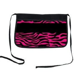 BarProducts.com Pink Zebra Two-Pocket Custom Kolorcoat™ Server Apron KITCHEN, DINING & SERVICE