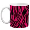 BarProducts.com Custom Coffee Mug - Pink Zebra - 11 Ounce PRODUCT DESIGNER