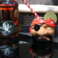 BarProducts.com BarConic® Tiki Drinkware - Pirate - 16 Oz. SPECIAL COLLECTIONS