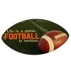 BarProducts Handcrafted Woodshop Made In The USA Football Is SERIOUS - Football Shaped Wall Plaque 2 BarProducts Handcrafted Woodshop Made In The USA Football Is SERIOUS - Football Shaped Wall Plaque