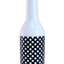 BarProducts.com Kolorcoat™ Flair Bottle - B/W Polka Dots Design - 750ml