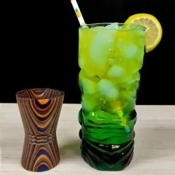 BarProducts.com Bamboo Rainbow Jigger - 1 Oz. X 1.5 Oz.