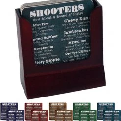 BarProducts.com Disposable Coasters - Double Sided Shooter Recipes