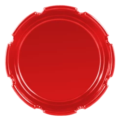 BarProducts.com Ashtray - Red Plastic - 4 Inch Diameter