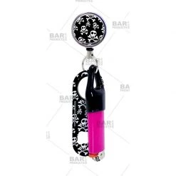 BarProducts.com Kolorcoat™ Mini Opener, Reel And Lighter Leash® Clug SET - Cute Skulls Bartending Bottle Openers
