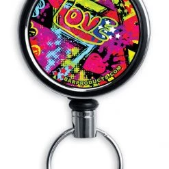 BarProducts.com CUSTOMIZABLE Mini Bottle Opener With Retractable Reel - Grungy Love Bartending Bottle Openers