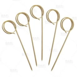 BarProducts.com BarConic® Ring Bamboo Cocktail Picks (Pack Of 100) Master Mixology