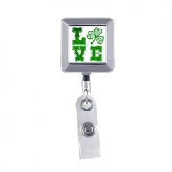 BarProducts.com LOVE Irish Series, Square ID Badge Reel