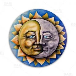BarProducts.com Moon And Sun Round Wooden Table Top - Two Sizes Available Featured Artists