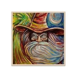 BarProducts.com Featured Artists The Wizard Square Wooden Table Top - Two Sizes Available 2 BarProducts.com Featured Artists The Wizard Square Wooden Table Top - Two Sizes Available