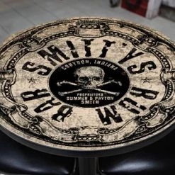 BarProducts.com CUSTOMIZABLE Wooden Table Top - Rum Bar Design - Two Sizes Available