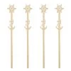 BarProducts.com BarConic® Bamboo Sailor Swizzle Sticks - 100 Pack SPECIAL COLLECTIONS