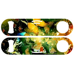 BarProducts.com PRODUCT DESIGNER Kolorcoat™ StrainBlade® Opener - Butterflies