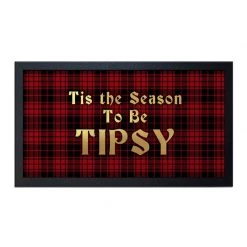 BarProducts.com SPECIAL COLLECTIONS Bar Service Mat - Tis The Season To Be Tipsy - 17.25" X 10"