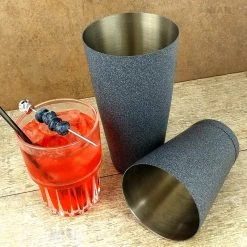 BarProducts.com BarConic® Cocktail Shaker Set - 28oz / 18oz Weighted Tins - Weathered Iron BAR TOOLS