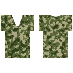 BarProducts.com Custom Coasters / Coolers Kolorcoat™ T-Shirt Bottle Cooler - Green Camo