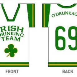 BarProducts.com HOME BAR & GIFTS Bottle Cooler - T-Shirt Style - Irish Drinking Team